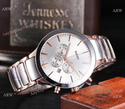 Replica RADO 2-Tone Rose Gold Chronograph Mens Watch